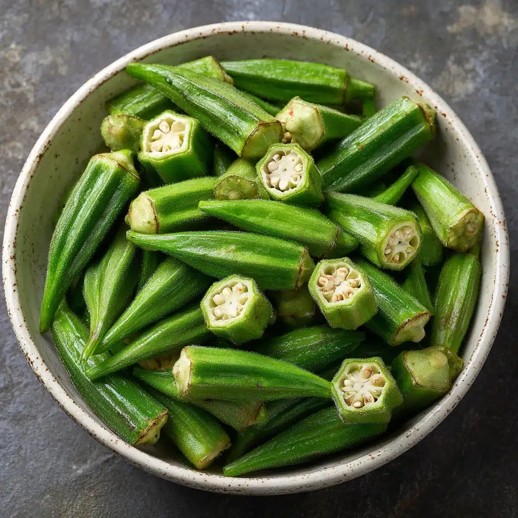 Air Fryer Frozen Okra Recipe - Recipe Image