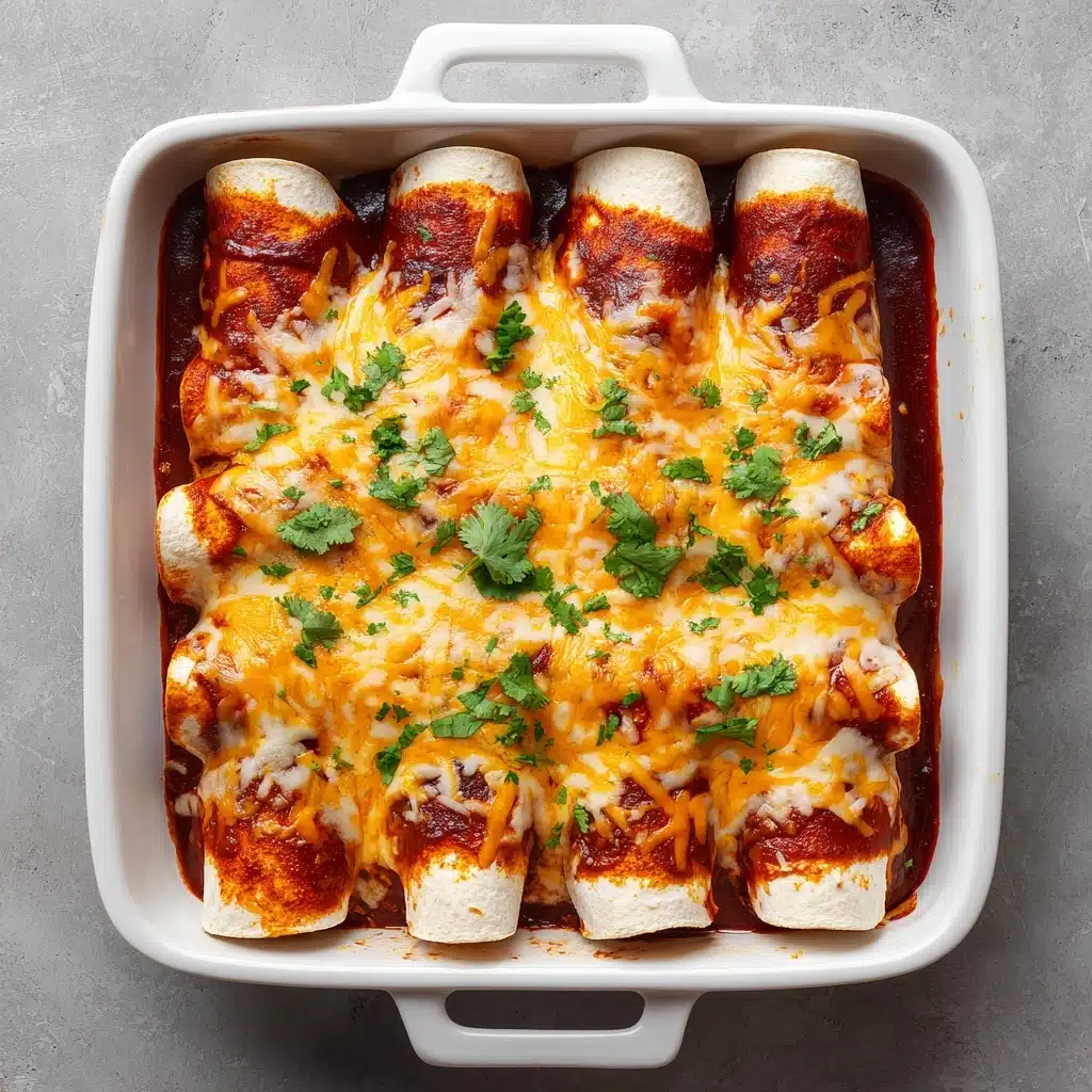 Chicken Enchiladas with Homemade Red Enchilada Sauce Recipe - Recipe Image