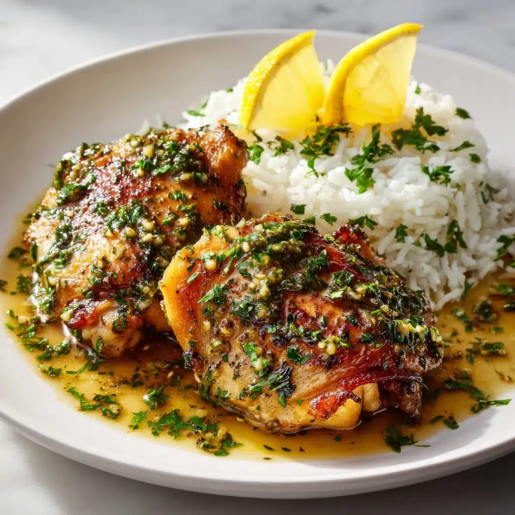 Crockpot Lemon Garlic Chicken Thighs Recipe - Recipe Image
