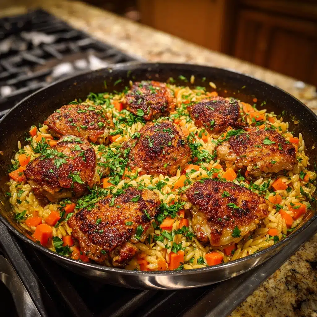 One Pot Chicken and Orzo Recipe - Recipe Image