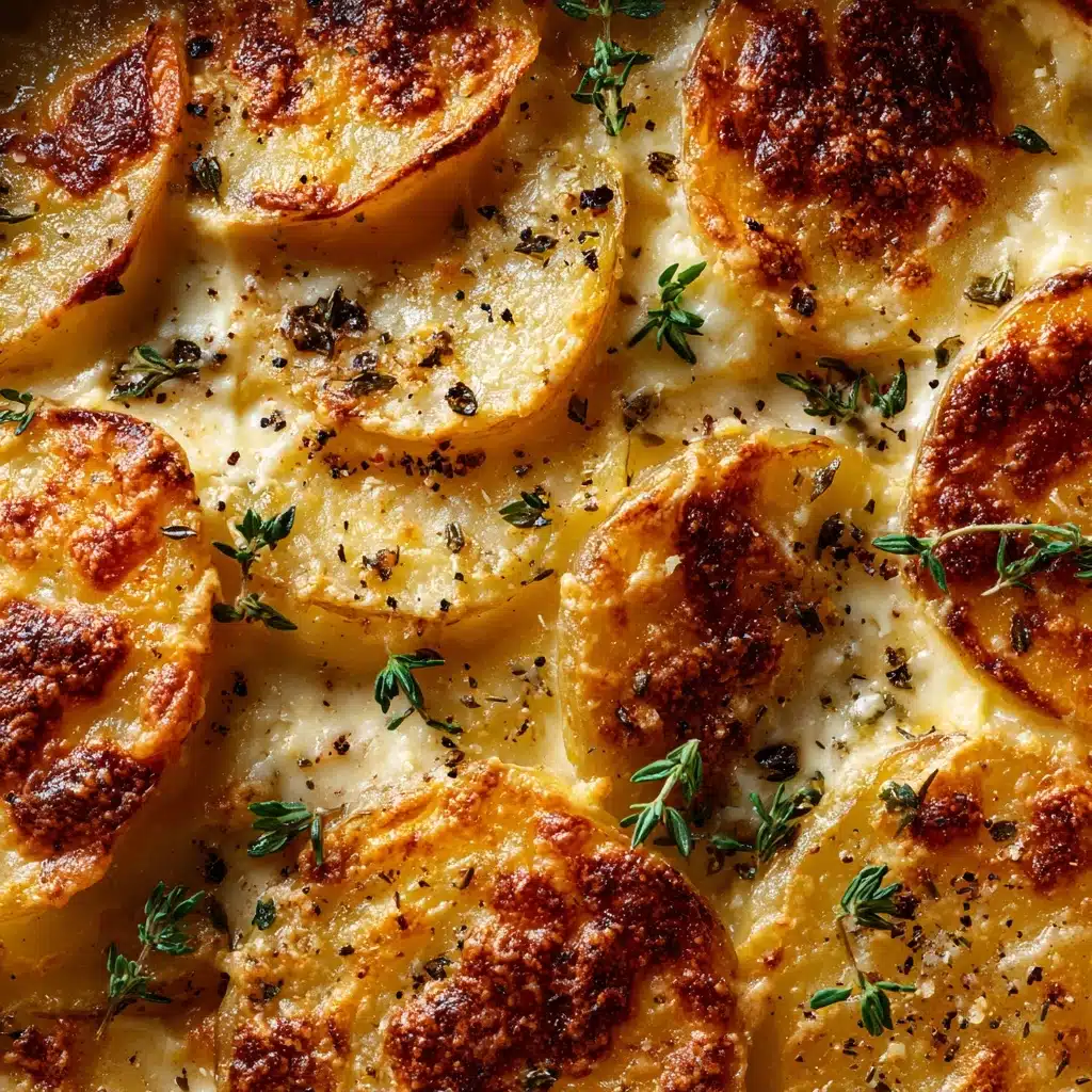 Crispy Parmesan and Gruyere Potato Gratin Recipe - Recipe Image