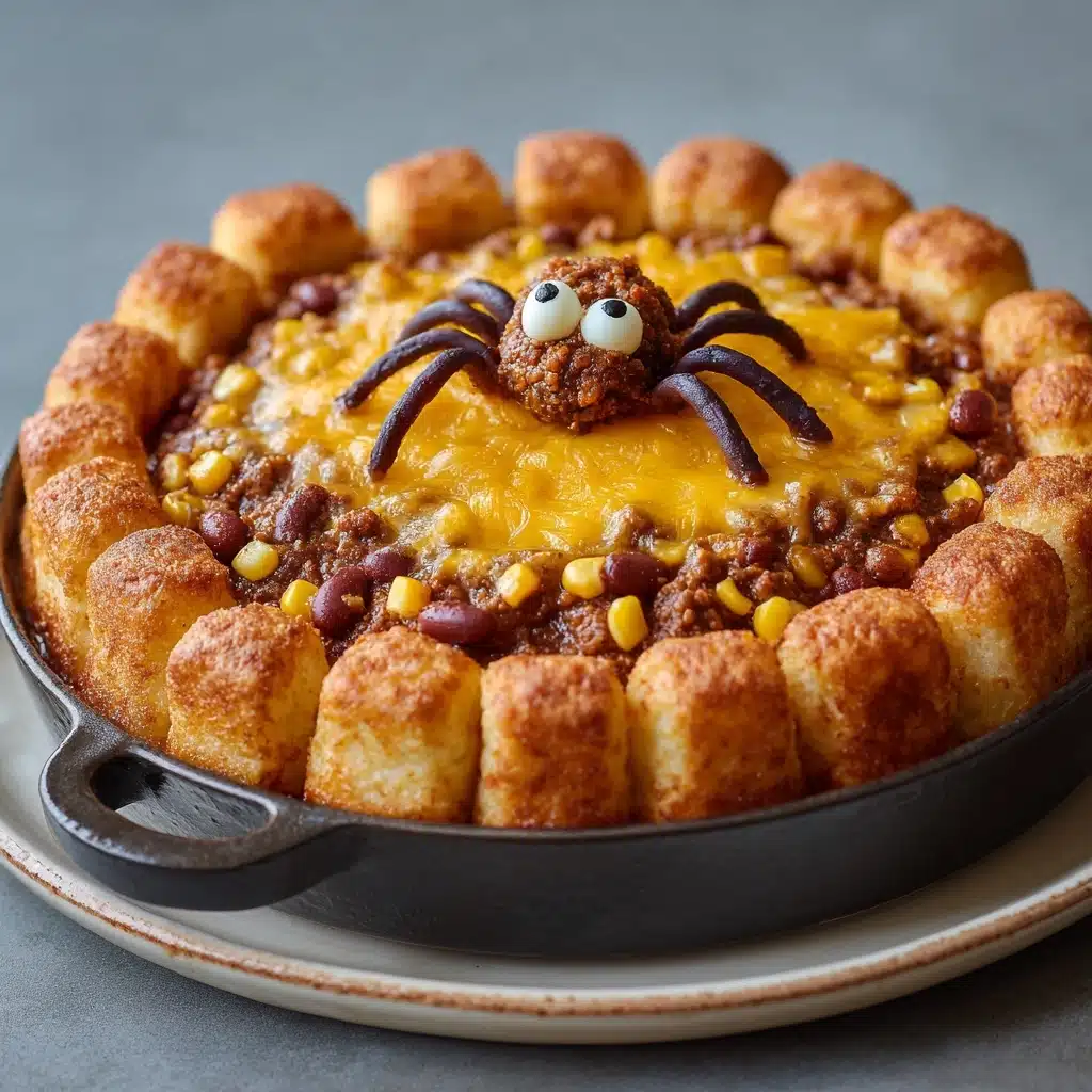 Cauldron of Chili with Spider Breads Recipe - Recipe Image