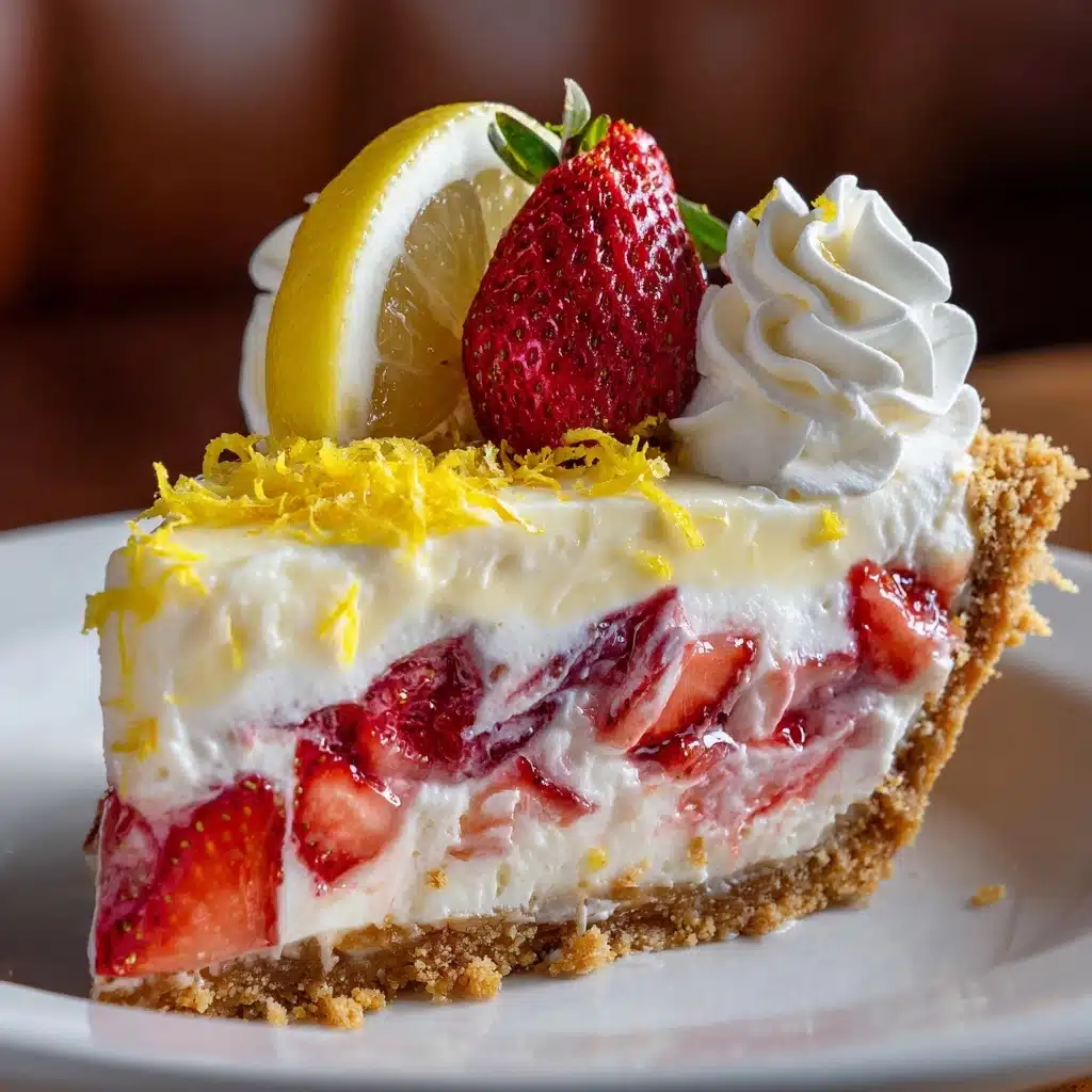 Strawberry Lemon Bliss Cheesecake Recipe - Recipe Image