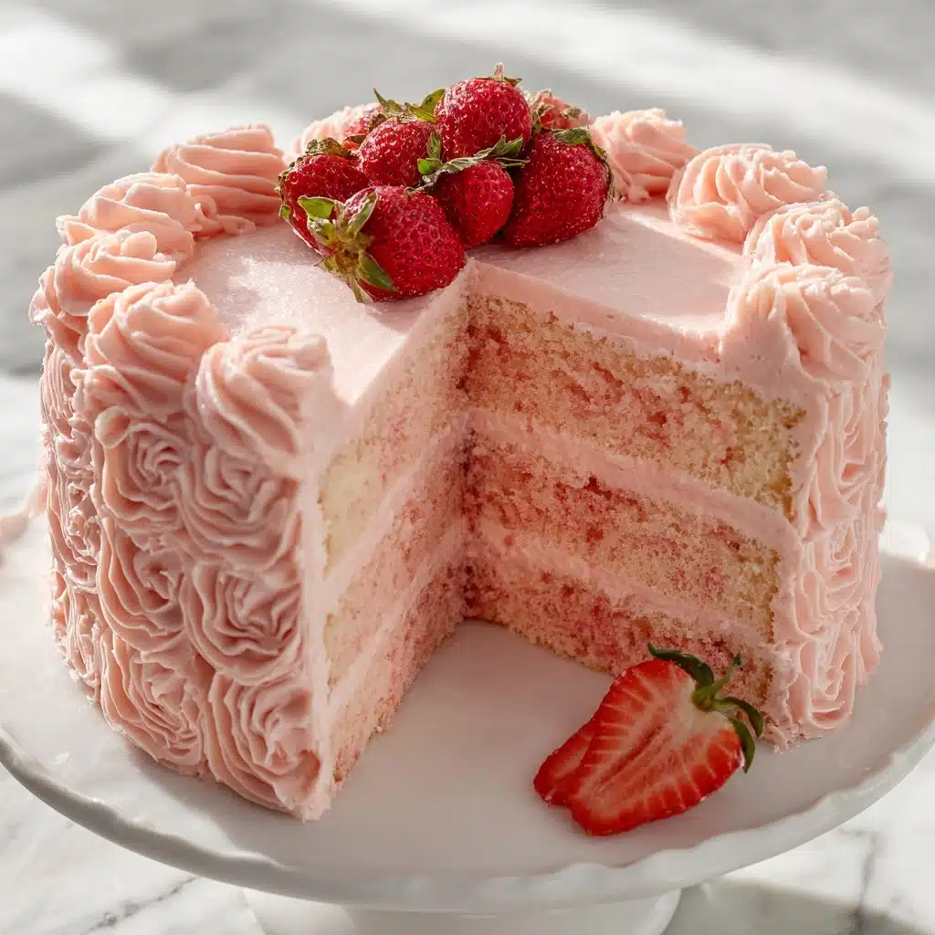 Best Strawberry Cake Ever Recipe - Recipe Image