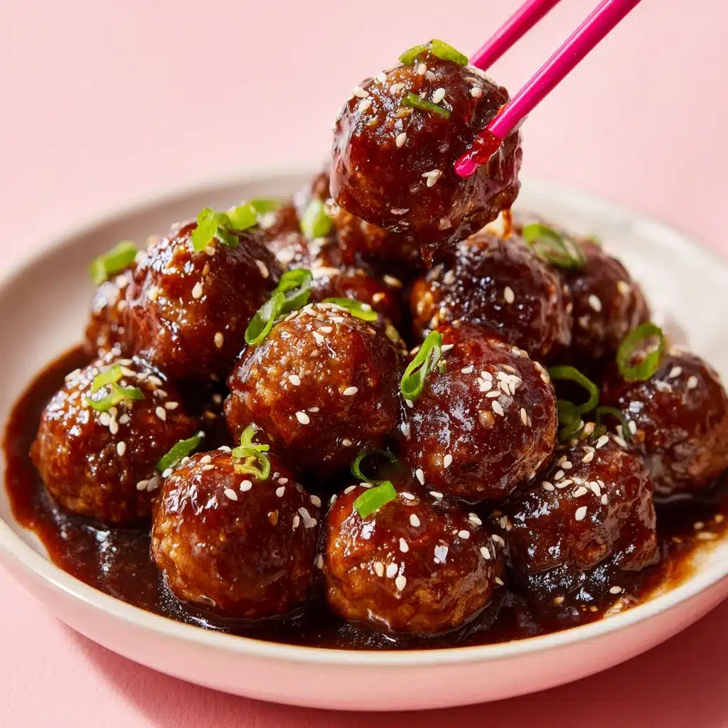 Asian Glazed Turkey Meatballs Recipe - Recipe Image