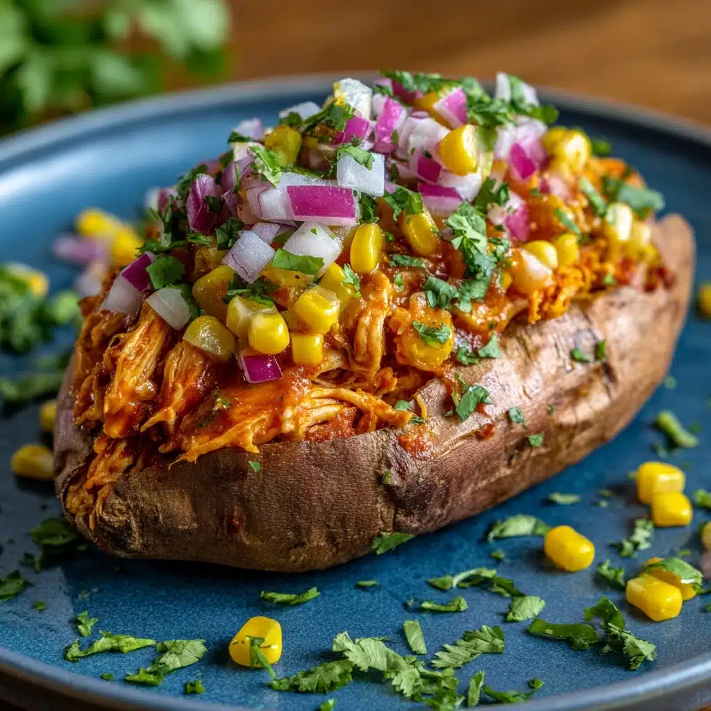 BBQ Chicken Stuffed Sweet Potatoes Recipe