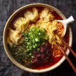 Hot and Sour Dumpling Noodle Soup Recipe