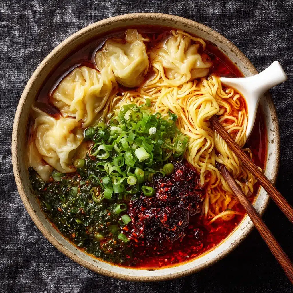 Hot and Sour Dumpling Noodle Soup Recipe