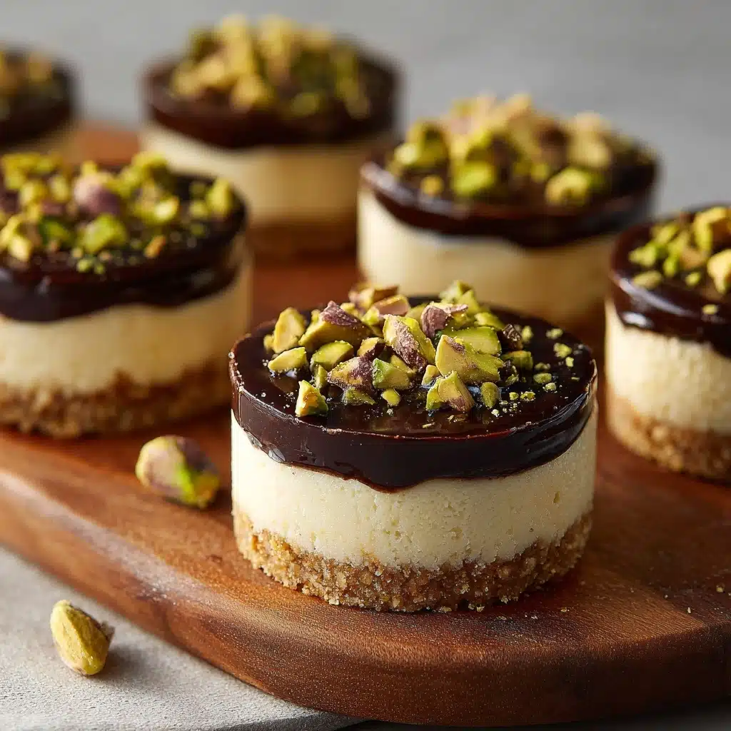 Mini Pistachio and Coffee Cheesecakes Recipe - Recipe Image