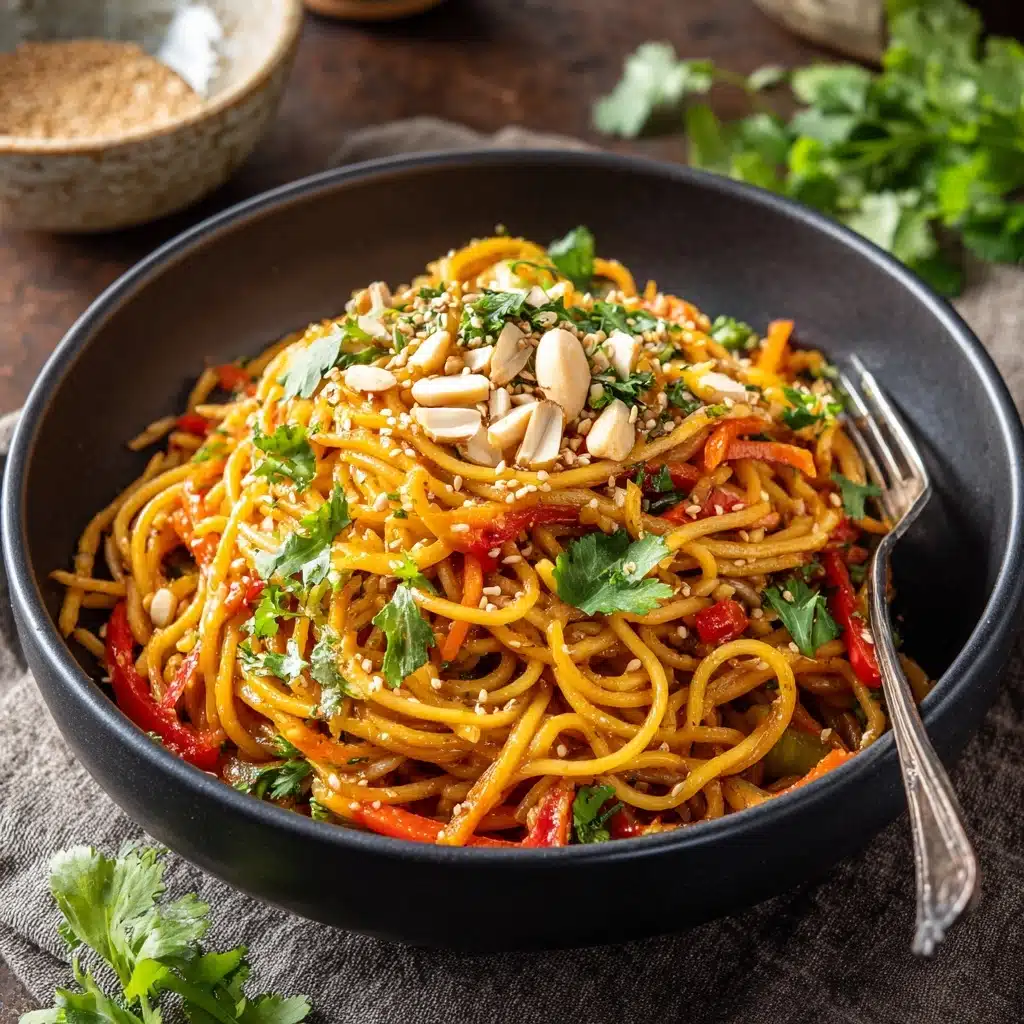 Spicy Peanut Soba Noodle Salad Recipe - Recipe Image