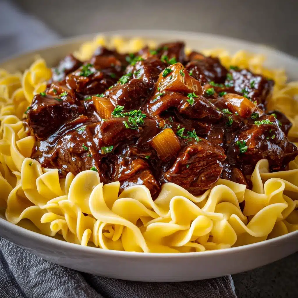 Star Slow Cooker Beef and Noodles Recipe - Recipe Image