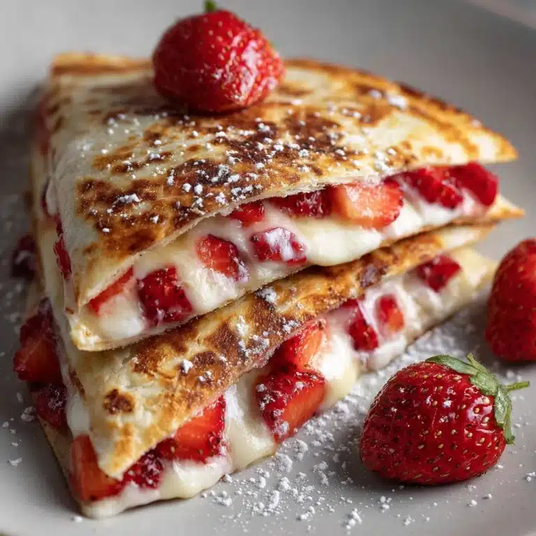 Strawberry Cheesecake Quesadilla Recipe