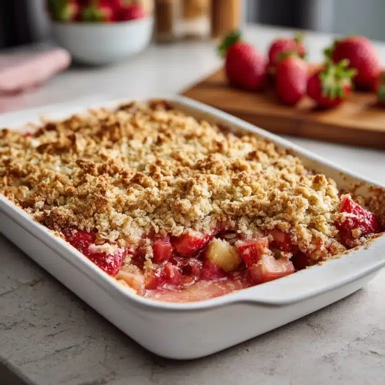 Strawberry Rhubarb Crisp Recipe