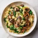 Mushroom and Spinach Orzo Recipe