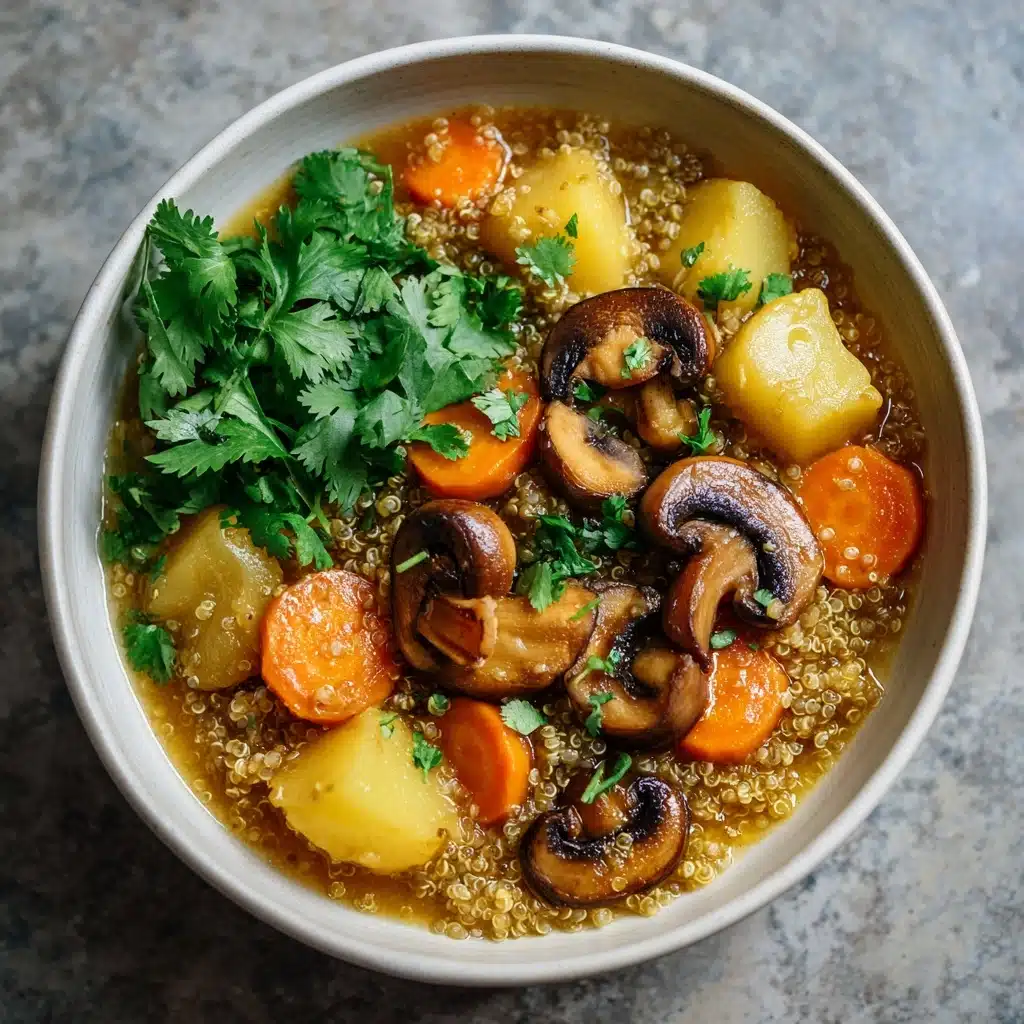 Hearty Mushroom Quinoa Soup Recipe