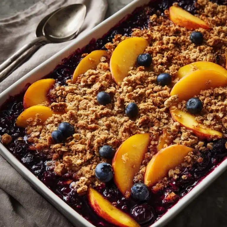 Peach Blueberry Crisp Recipe