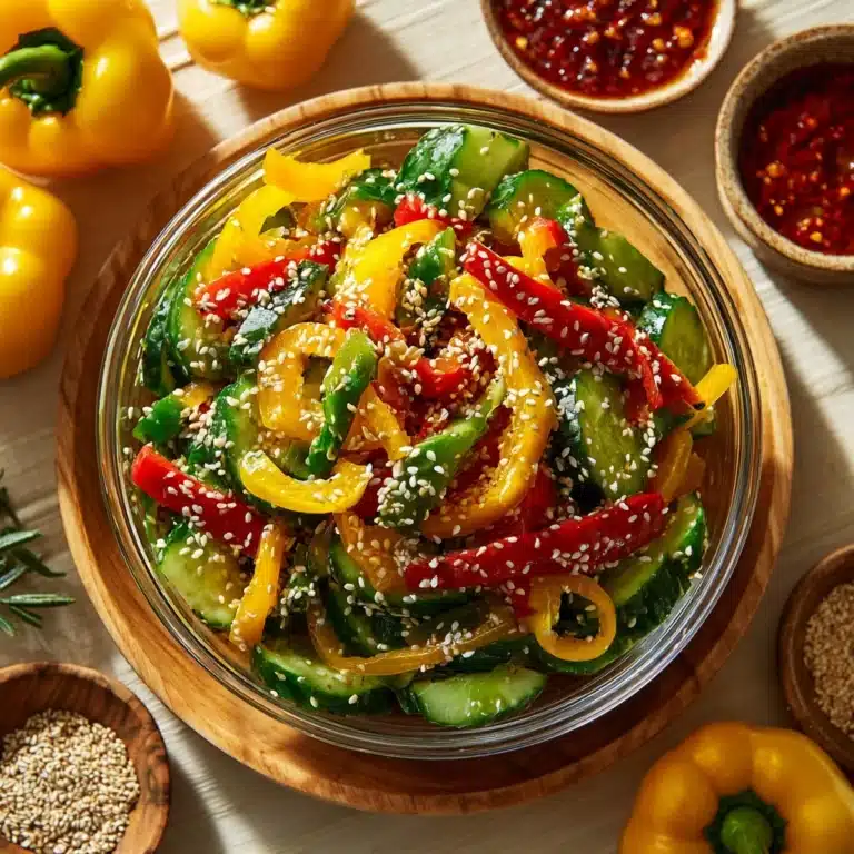 Cucumber and Sweet Pepper Salad Recipe