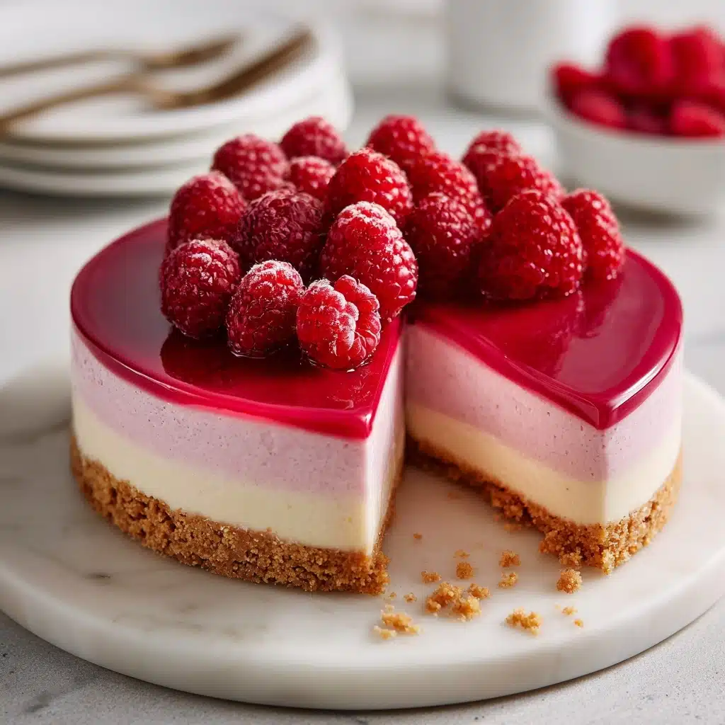 Easy Baked Raspberry Cheesecake Recipe - Recipe Image