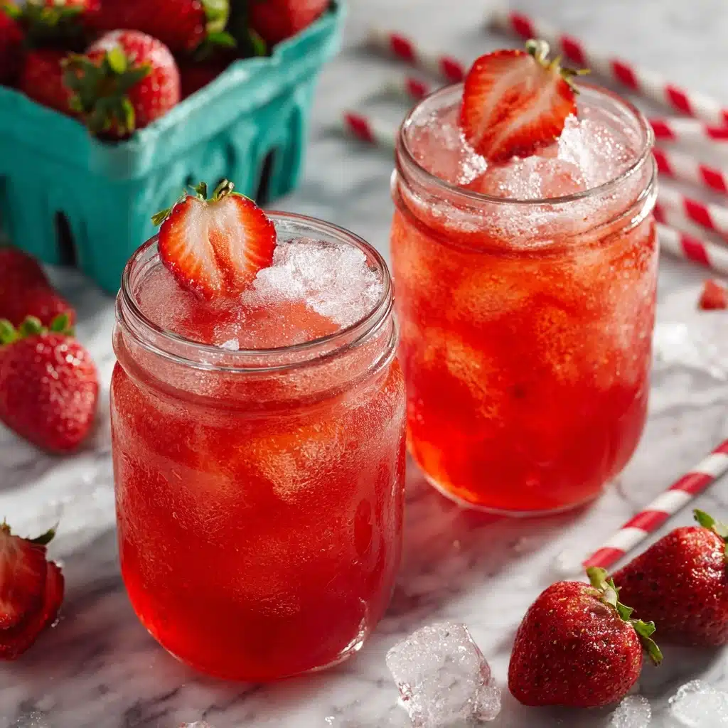 Southern Strawberry Sweet Iced Tea Recipe - Recipe Image