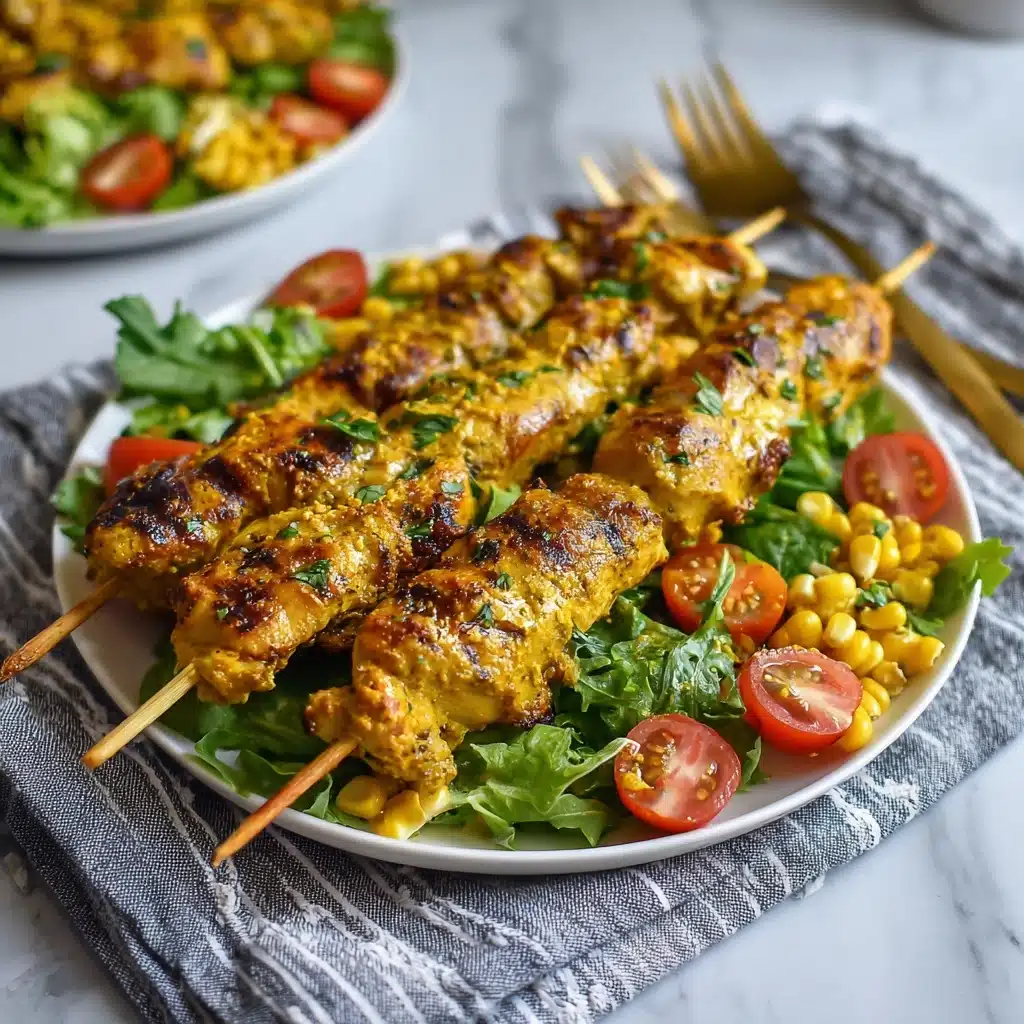 Air Fryer Old Bay Chicken Skewers Recipe - Recipe Image
