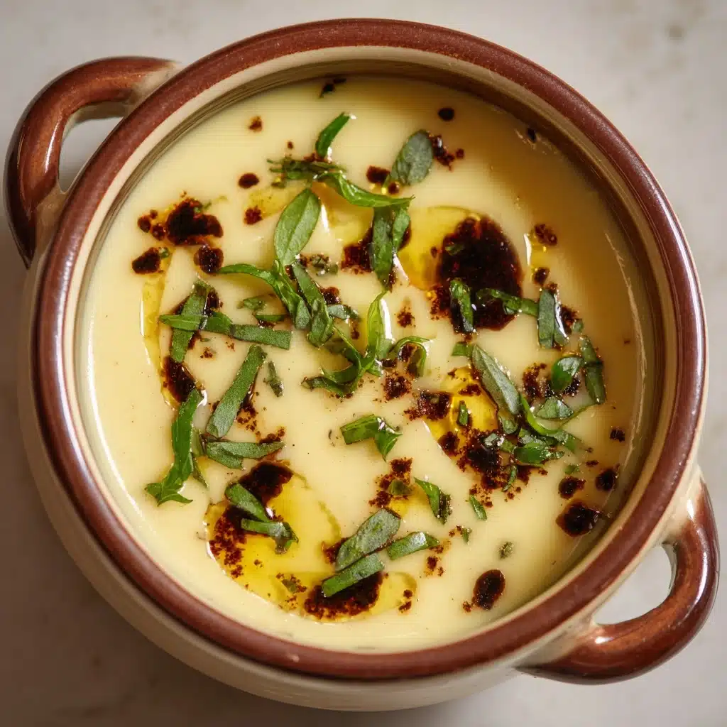 Asiago Roasted Garlic Cauliflower Soup Recipe - Recipe Image