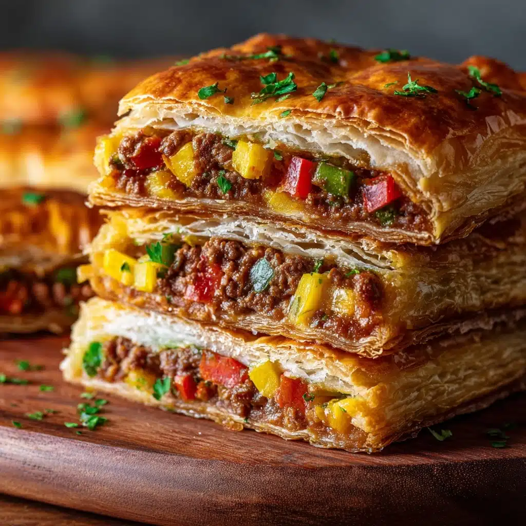 Breakfast Stuffed Puff Pastry Bars Recipe - Recipe Image