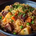 Onion Beef Fried Rice Recipe