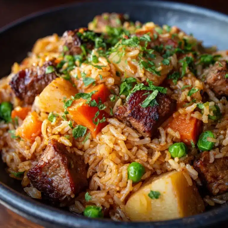 Onion Beef Fried Rice Recipe