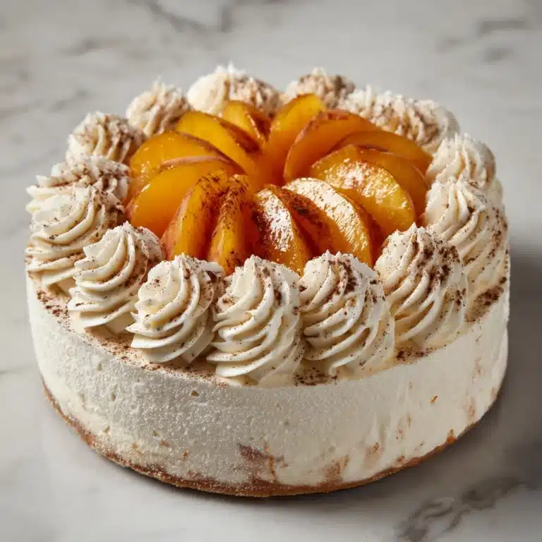 Peaches and Cream Punch Bowl Cake Recipe