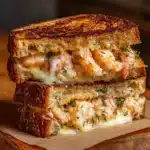 Cheesy Garlic Shrimp Grilled Cheese Recipe