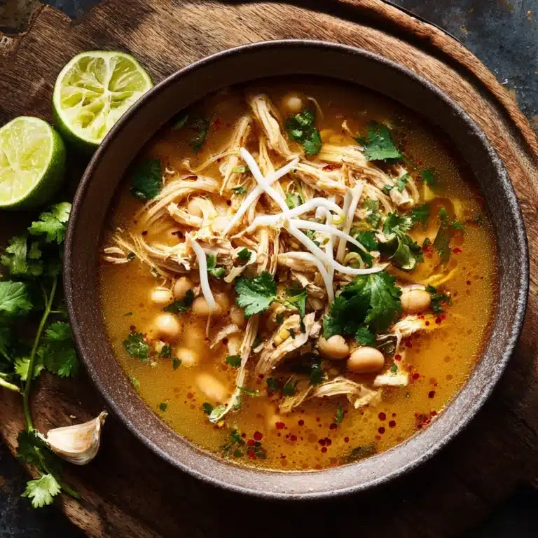 Red Chicken Pozole Soup Recipe