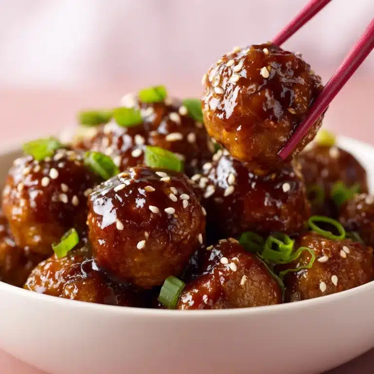 Asian Glazed Turkey Meatballs Recipe