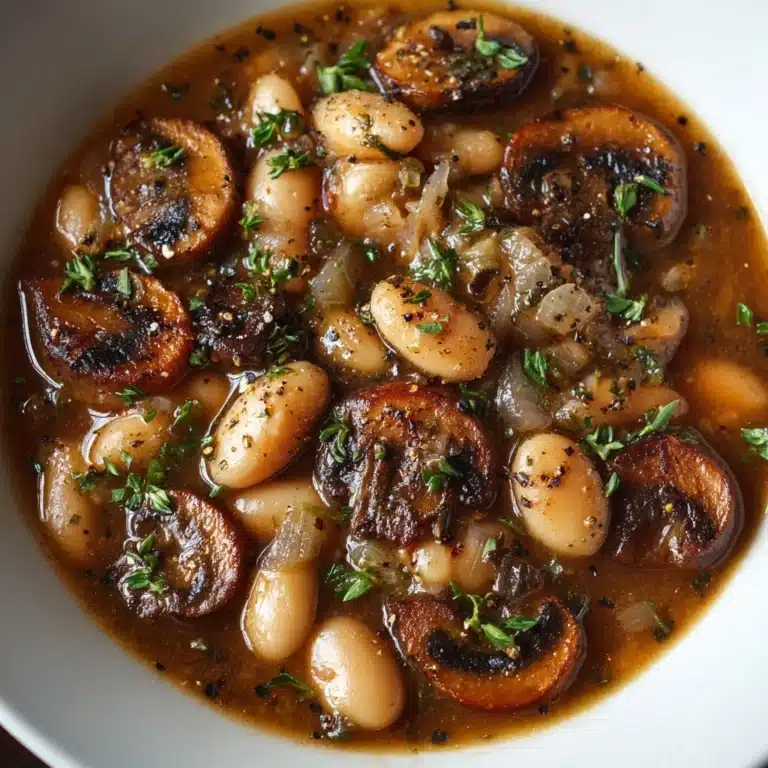 Earthy Mushroom and White Bean Stew Recipe