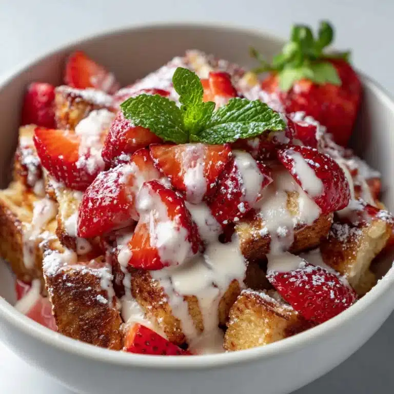 Strawberries & Cream French Toast Casserole Recipe