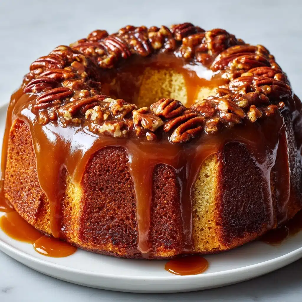 Pecan Upside Down Cake Recipe - Recipe Image