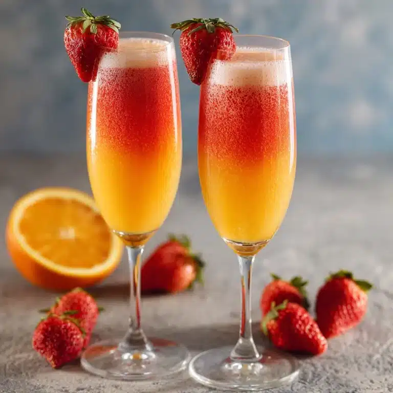 Strawberry Mango Mimosas Recipe
