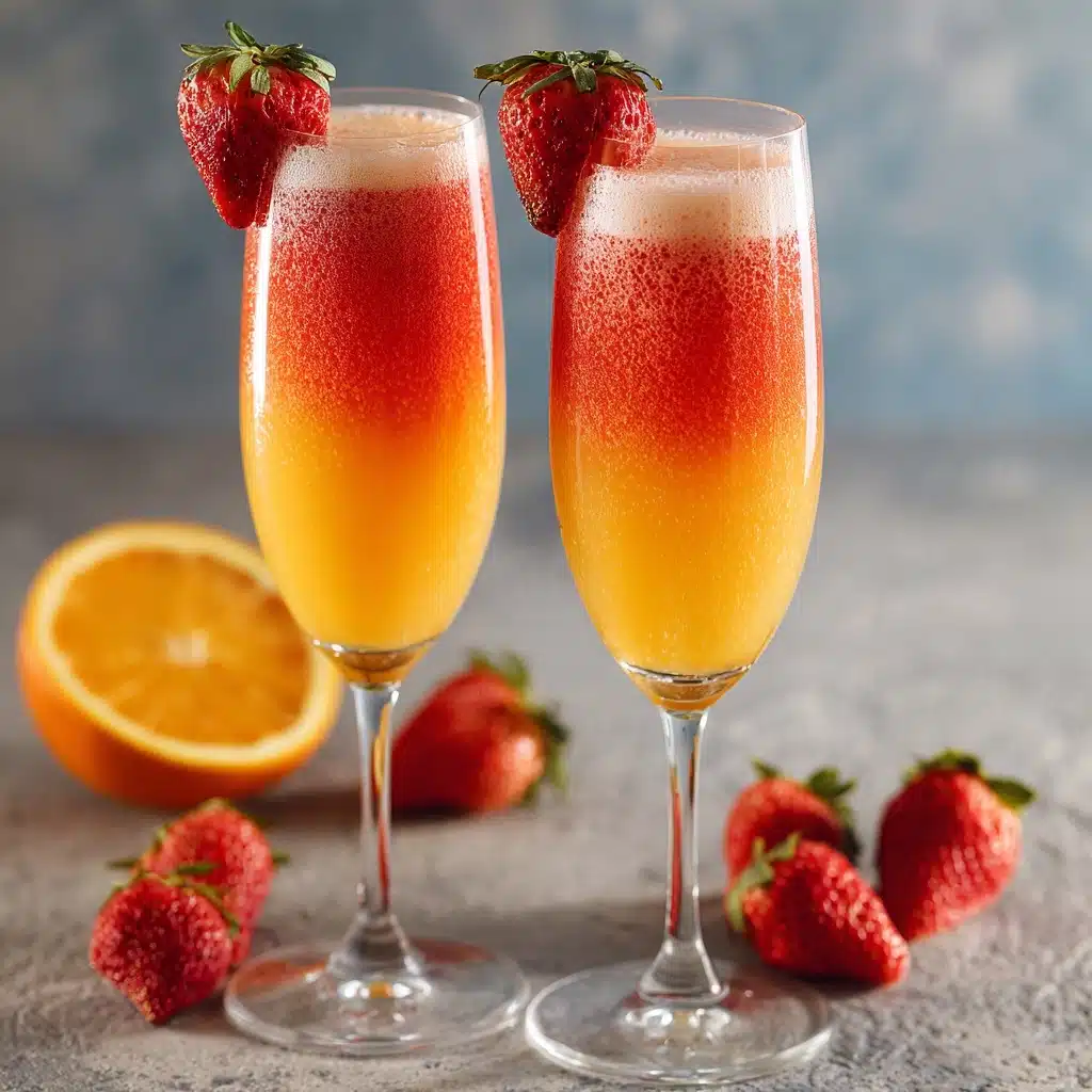 Strawberry Mango Mimosas Recipe