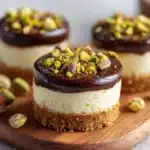 Mini Pistachio and Coffee Cheesecakes Recipe