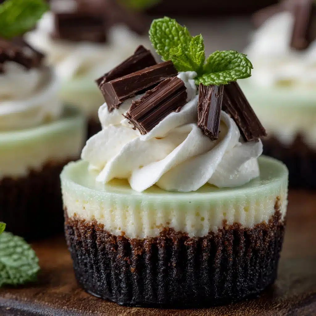 Mint Mini Cheesecakes Recipe - Recipe Image