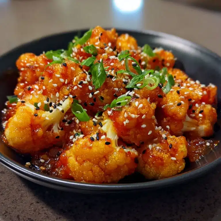 Sweet and Spicy Baked Cauliflower Recipe