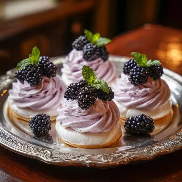 Blackberry Pavlovas Recipe