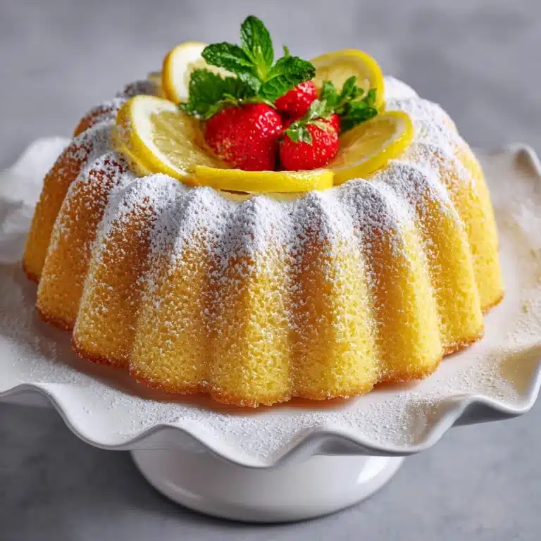 Lemon Bundt Cake Recipe