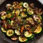 Skillet Zucchini and Mushrooms Recipe