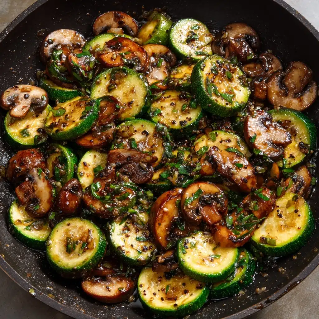 Skillet Zucchini and Mushrooms Recipe