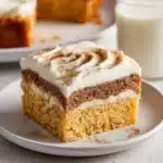 Cinnamon Roll Poke Cake Recipe