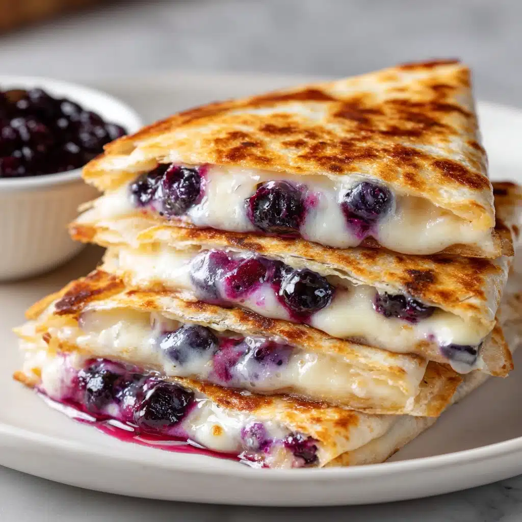 Blueberry Breakfast Quesadilla Recipe - Recipe Image