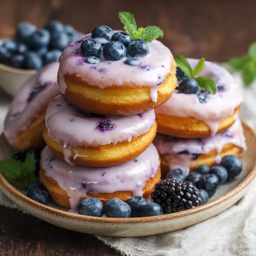 Blueberry Cake Donuts Recipe - Recipe Image