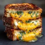 Honey Peach White Cheddar Grilled Cheese Recipe