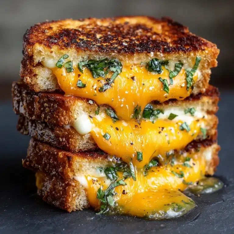 Honey Peach White Cheddar Grilled Cheese Recipe