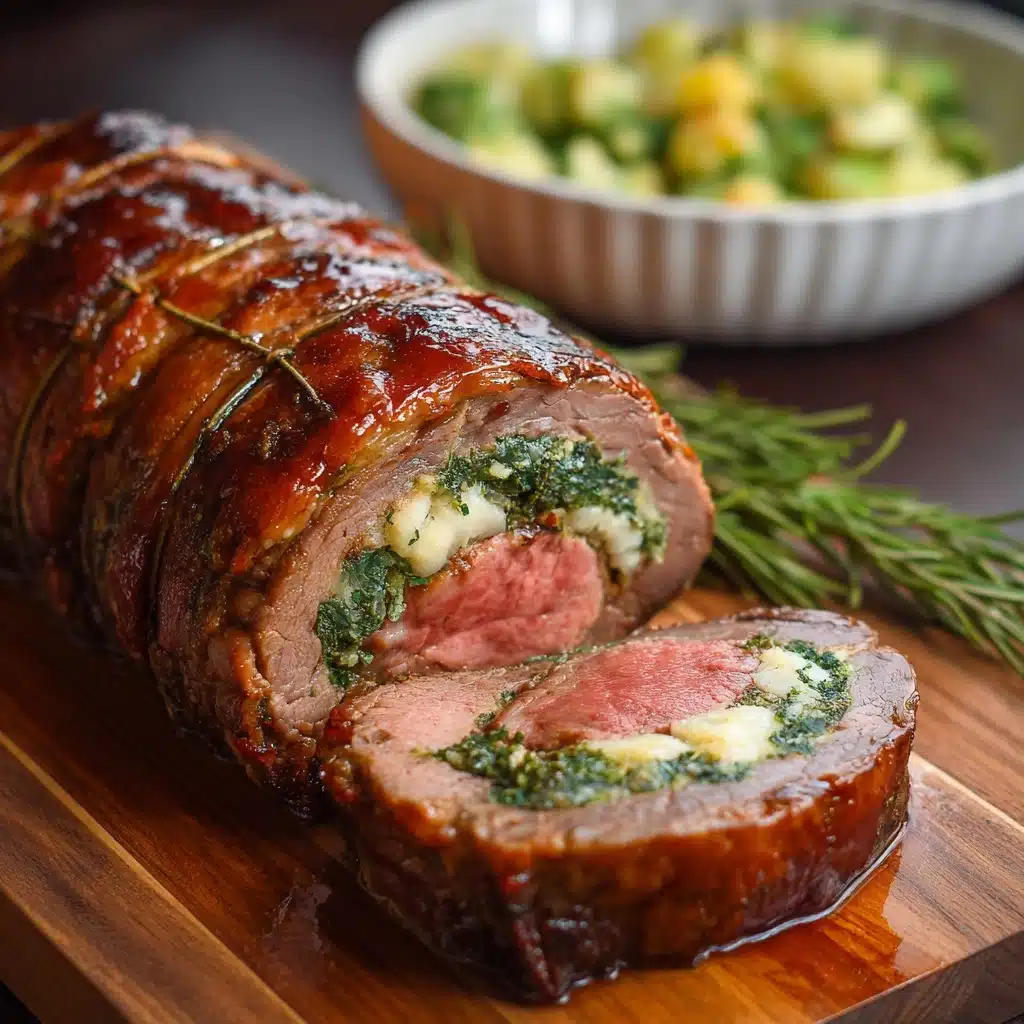 Baked Stuffed Flank Steak Recipe - Recipe Image